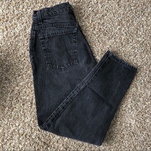 Levi 551 high waist mom jeans black